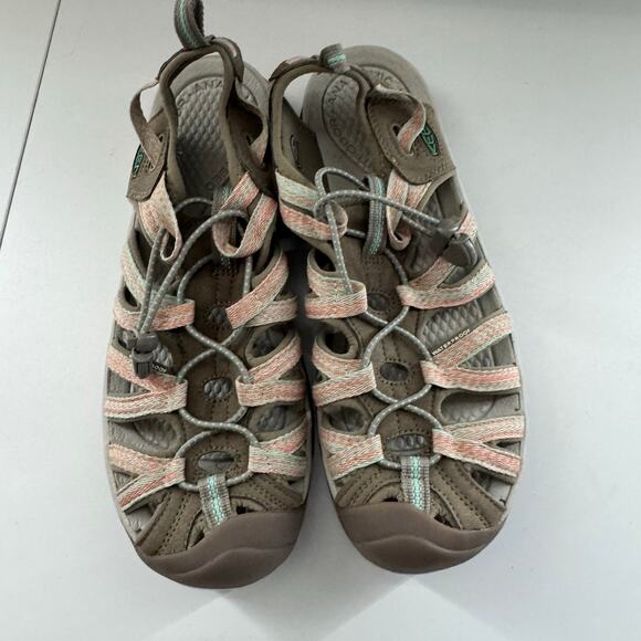 Keen Whisper Women's Size 10 Shoes Brown orange Comfort Outdoor Hiking Sandals - Picture 2 of 5